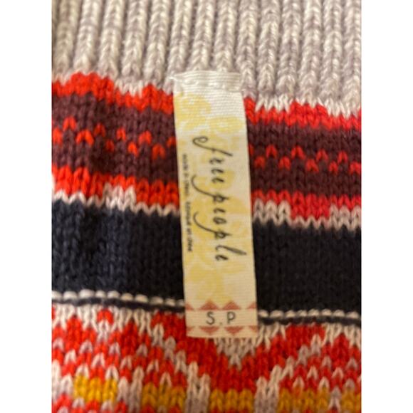 Free People Womens Size Small Sweater Knit Skirt Striped Casual - Picture 2 of 9